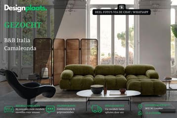 GEZOCHT: BB Italia Camaleonda - Directe Inkoop, Zo goed als nieuw, Design Bank Bankstel Zetel Minotti