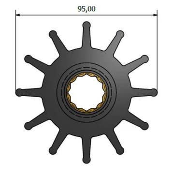 Impeller Neoprene Ancor, Watersport en Boten, Ophalen of Verzenden, Nieuw, Motor en Techniek, Zeilboot of Motorboot