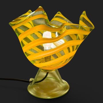 Tafellamp - Muranoglas - Lampada Fazzoletto 1970, Antiek en Kunst