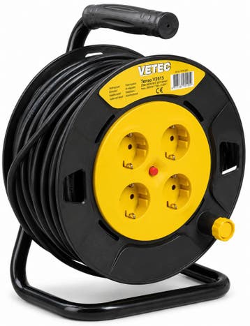 Vetec 3 x 1.5 mm² kabelhaspel 50 meter, Ophalen of Verzenden, Nieuw