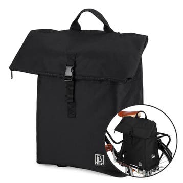 Brisby Fietstrolley Tas 2-in-1 Fietstas en Trolley - Zwart, Verzenden, Nieuw