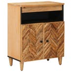 vidaXL Opslagkasten Bruin 60 x 33,5 x 75 cm Massief Mango, Huis en Inrichting, Woonaccessoires | Cd- en Dvd-rekken, Verzenden