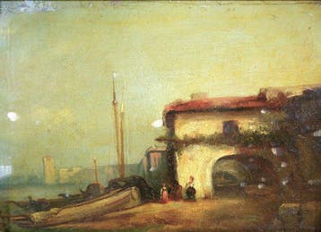 Francesco Guardi (1712 – 1793), Navolger van - Paesaggio