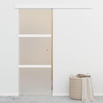 vidaXL Schuifdeur met zachte stops 76x205 cm ESG-glas en, Verzenden, Nieuw
