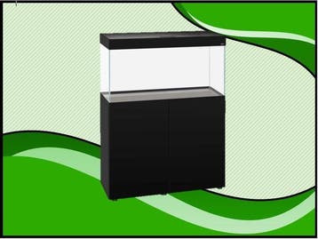 Aquael OptiSet 200 Aquarium Zwart - 100cm met meubel, Verzenden, Nieuw, Verlichting of Verwarming