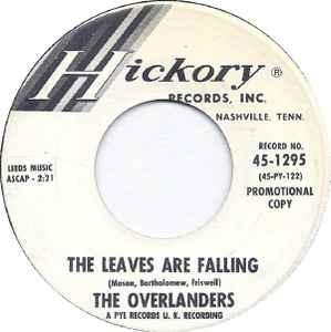 vinyl single 7 inch - The Overlanders - The Leaves Are Fa..., Verzenden, Zo goed als nieuw, 7 inch, Rock en Metal