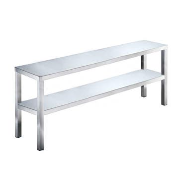 HCB Basic-line Dubbele etagère brug - 200 x 35 x 70 cm - RVS, Verzenden, Nieuw in verpakking