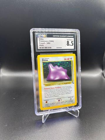 Pokémon - 1 Graded card - Ditto 3/62 Fossil Foil - CGC 8.5, Nieuw