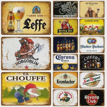 Retro Bier Metalen Wandbord - Vintage Pub Bar Decoratie, Verzenden, Nieuw