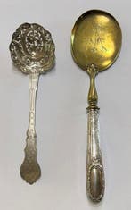 Lepel (2) - .950 zilver - 2 antieke zilveren lepels