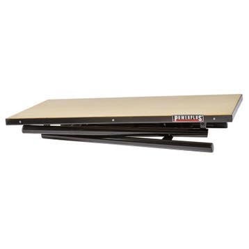 Inklapbare werkbank 120 cm met houten werkblad - zwart, Ophalen of Verzenden, Nieuw
