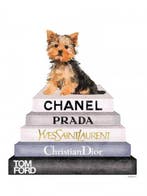 Glasschilderij Fashion met Hond van Ter Halle, Huis en Inrichting, Ophalen of Verzenden, Nieuw