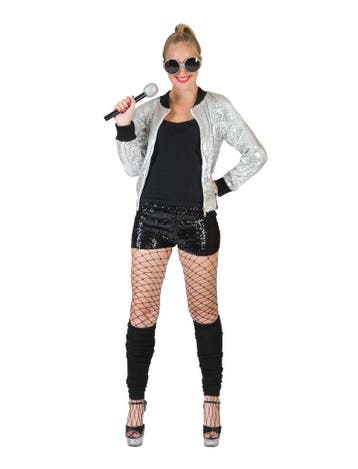 Disco Bomber Jas Zilver Pailletten, Ophalen of Verzenden, Nieuw