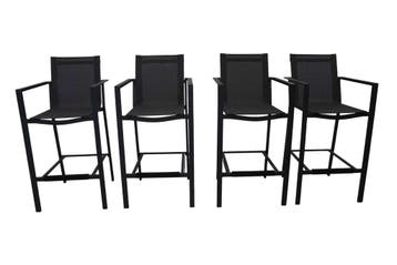 Tuin bar-/statafelset – antraciet aluminium hoge tafel met g, Tuin en Terras, Tuinsets en Loungesets, Ophalen of Verzenden, Nieuw