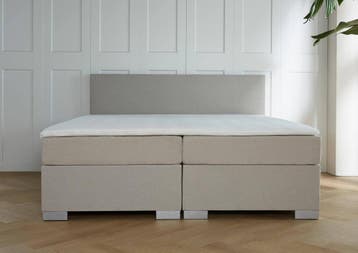 ACTIE! Boxspring Andorra 140 200 Beige, Huis en Inrichting, Slaapkamer | Boxsprings, Verzenden, Beige, Nieuw, 140 cm