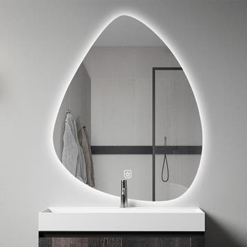 FENOME Badkamerspiegel Rocks LED verlichting touche AKTIE !!, Ophalen of Verzenden, Nieuw, Overige typen