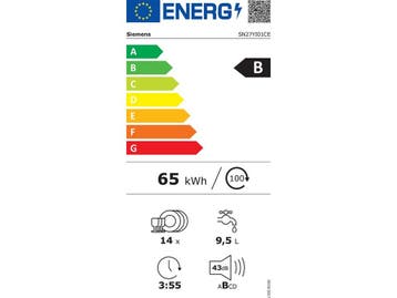 Siemens SN27YI01CE - Inbouw vaatwasser - Zeolith, Verzenden, Zo goed als nieuw