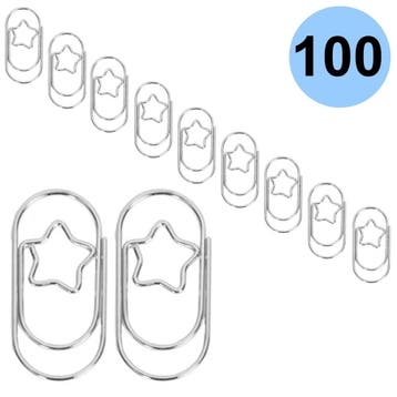 Fako Bijoux - 100x Mini Paperclip Ster Zilver -, Verzenden, Nieuw