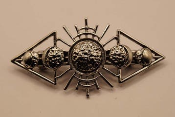 Haarclip planeten in de kleur zilver, Verzenden, Nieuw, Haarspeld