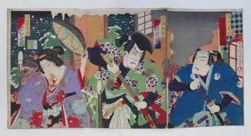 Kabuki Play - Morikawa Chikashige  (act. ca. 1869-82) -