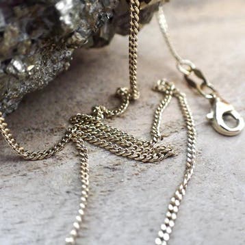 Gouden dunne gourmetschakel ketting, Ophalen of Verzenden, Gebruikt, Overige kleuren, Goud