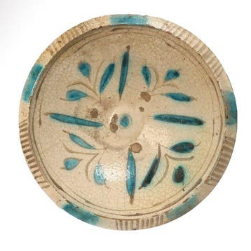 Byzantijns Terracotta Lustre geglazuurde scraffito