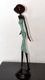 Derme Abdoulaye - sculptuur, Sculpture en bronze –, Antiek en Kunst