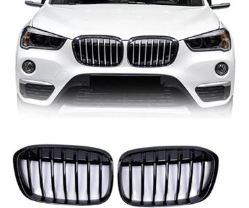 Grillen set | Nieren | geschikt voor BMW X1 | F48 5d suv | 2, Verzenden, Nieuw, BMW