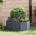 vidaXL Plantenbak Antraciet 90 x 90 x 35 cm Staal, Tuin en Terras, Bloembakken en Plantenbakken, Verzenden, Nieuw, Metaal, 60 tot 100 cm