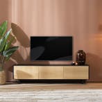 50% Korting: Tv-meubel Thomas zwart/blank eiken 180 cm, Ophalen, Zo goed als nieuw, Industrieel, Scandinavisch, Modern