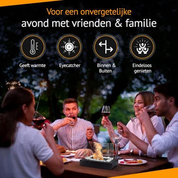 Sfeerhaard - Tafelhaard - Binnen & Buiten - Bio Ethanol - 35, Verzenden, Zo goed als nieuw