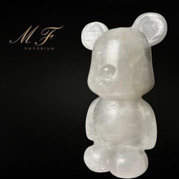 Teddybeer van kwarts - POP ART - groot formaat Gravure -