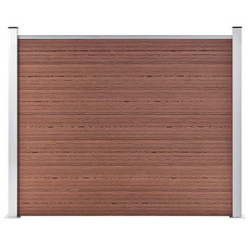Tuinscherm 180x146cm hkc bruin | retourdeal 74% korting, 100 tot 150 cm, 150 tot 200 cm, Composiet, Ophalen of Verzenden