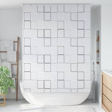 vidaXL Rolgordijn voor douche 160x240 cm vierkant, Verzenden, Nieuw, Wit