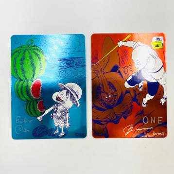 Shueisha - 2 Card - One Piece - One Piece Luffy, One Punch, Nieuw