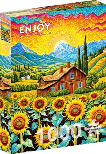 Sunflower House Puzzel (1000 stukjes) | Enjoy Puzzle -, Verzenden, Nieuw