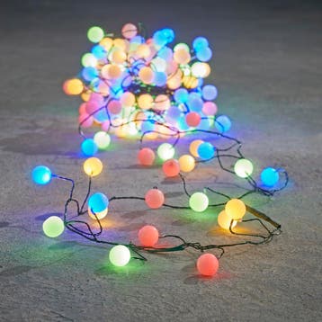 Kerst lichtsnoer groen met 140 LEDs multicolor 3,5m IP44 -, Diversen, Verzenden, Nieuw