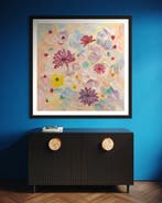 Victoria Lemée - Liberté Florale Huile sur Toile XL