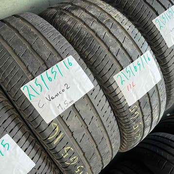 2 x Continental Vanco 2 215-65-16 C Zomerbanden 7,5mm, 16 inch, Ophalen of Verzenden, Band(en), Zomerbanden