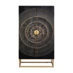 *WOONWINKEL* Kare Design Madeira Dark Unieke Kast Zwart Hout, Huis en Inrichting, Kasten | Wandmeubels, Verzenden, Nieuw
