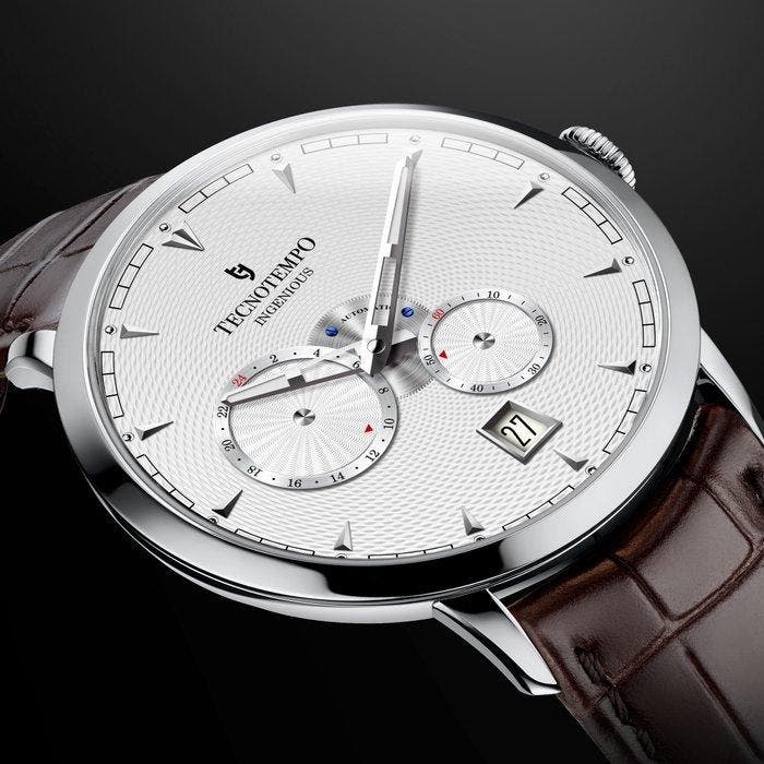 Tecnotempo - Automatic - Ingenious - White Dial - Limited, Sieraden, Tassen en Uiterlijk, Horloges | Heren