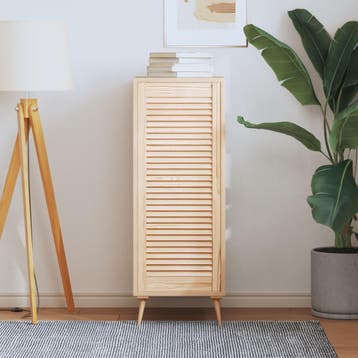 vidaXL Kastdeur met lamellen 99,3x39,4 cm massief grenenhout, Huis en Inrichting, Kasten | Overige, Verzenden, Nieuw
