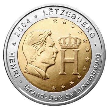 Luxemburg 2 Euro Groothertog Henri 2004, Verzenden