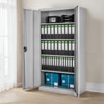 Archiefkast Blain met 5 planken 40x80x180cm - grijs, Verzenden, Nieuw