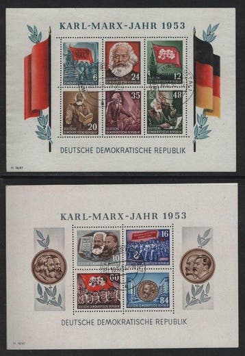 Duitse Democratische Republiek (DDR) 1953 - getande, Postzegels en Munten, Gestempeld