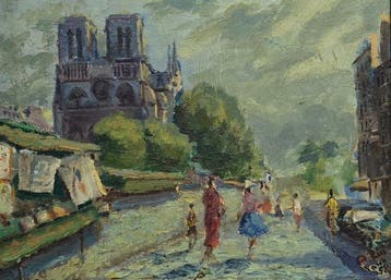 École française (XX) - NO RESERVE - Notre-Dame