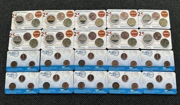 Nederland. Diverse munten/penningen in coincard (20x)