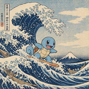 MEDSAN - Surfing Squirtle () - UNIQUE WORK