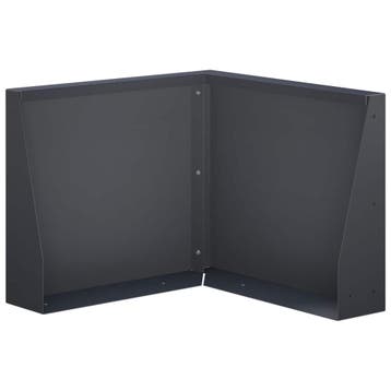 vidaXL Keerwand 50 x 50 x 40 cm Staal Antraciet, Verzenden, Nieuw