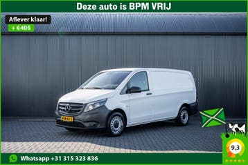 Mercedes-Benz Vito L2H1 | Financial Lease voor 275 p/mnd, Stof, Gebruikt, Overige carrosserieën, Wit